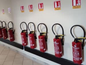 installation d'extincteurs incendie