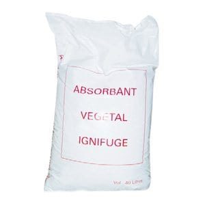 Absorbant végétal ignifuge